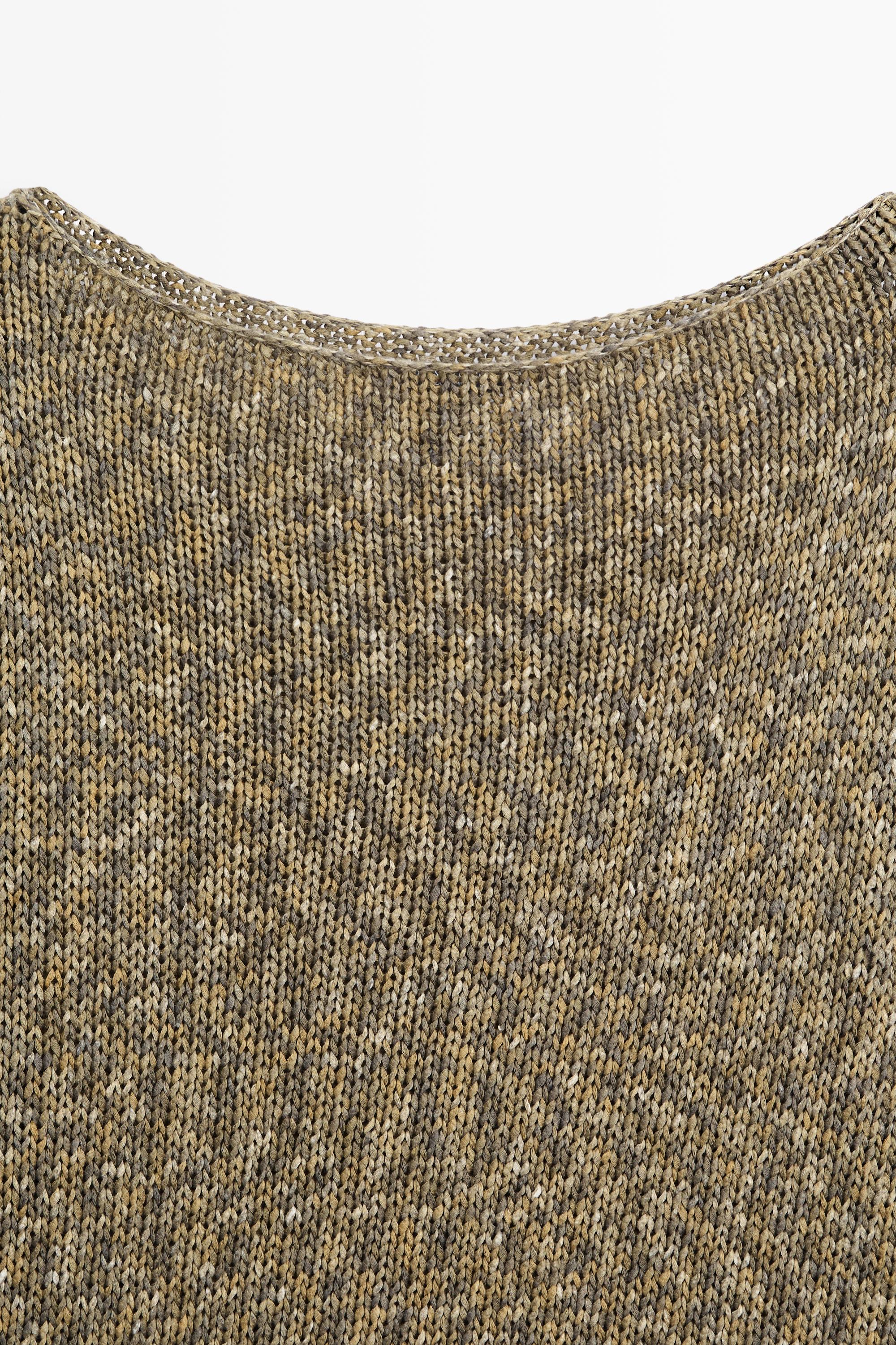 Cotton boat neck sweater