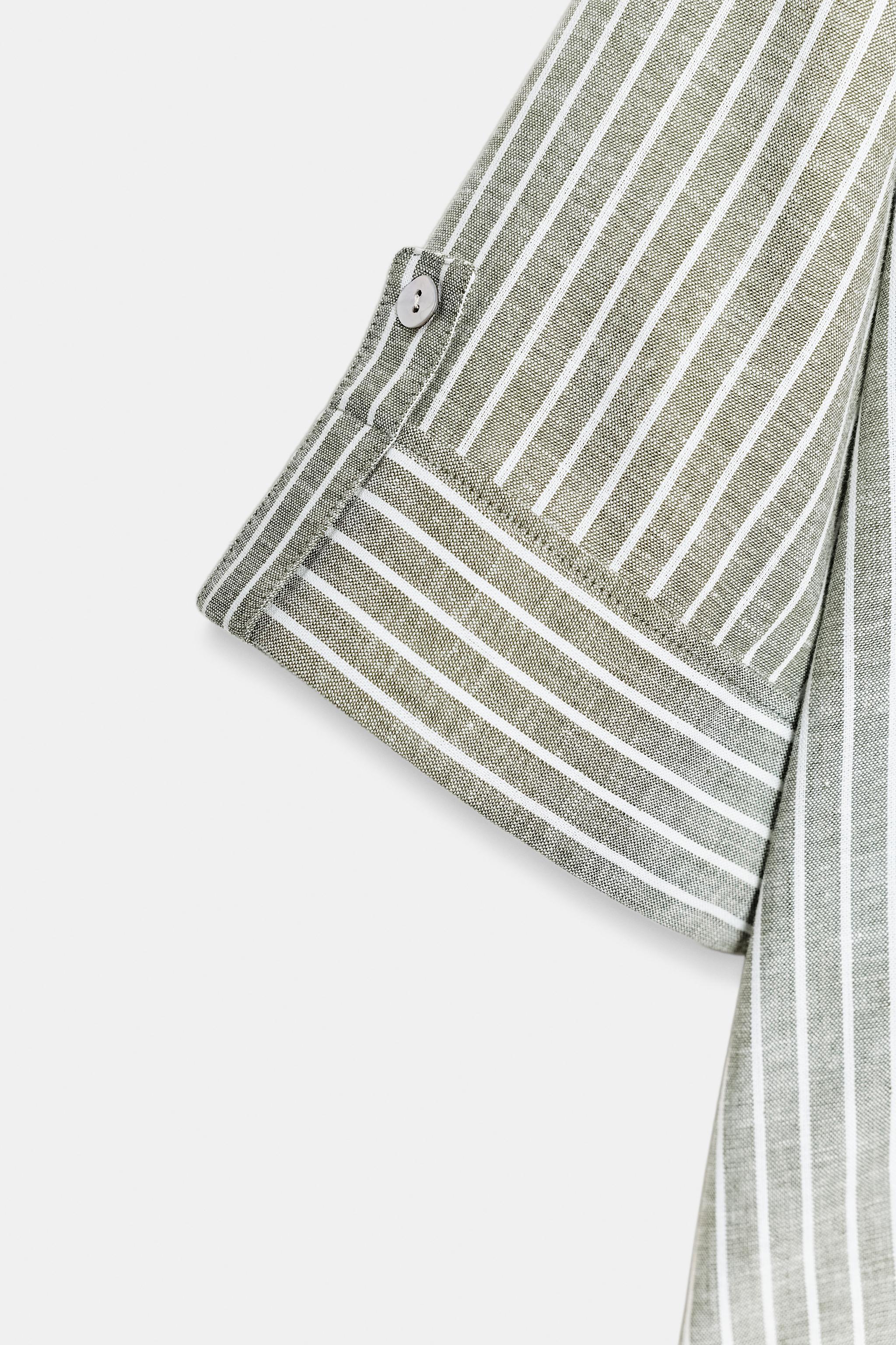 STRIPED LINEN SHIRT