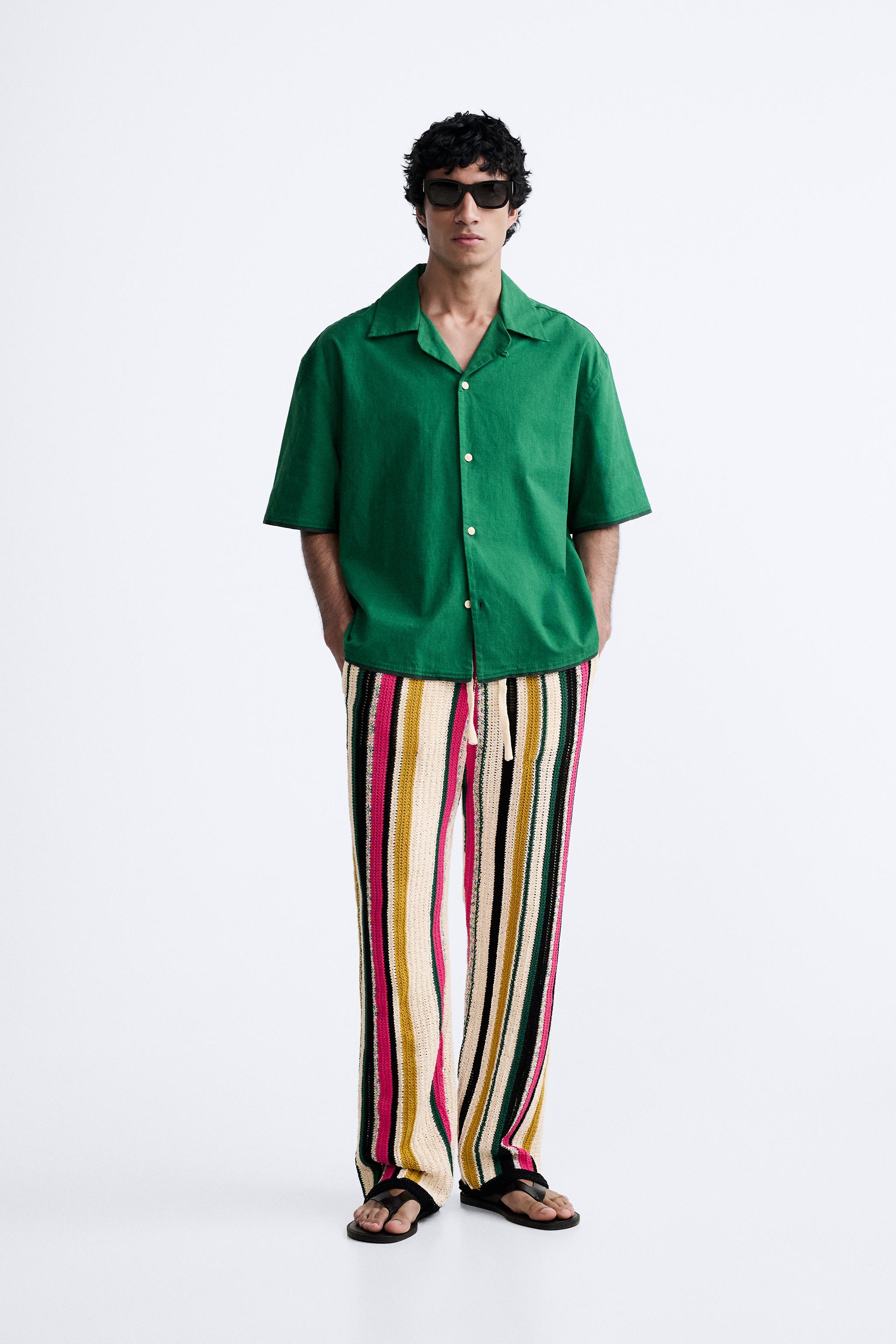 STRIPED KNIT PANTS LIMITED EDITION - Multicolored | ZARA 