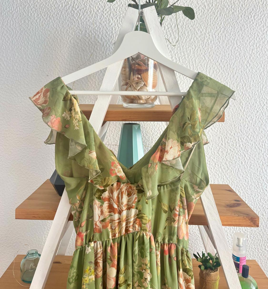 RUFFLED PRINTED DRESS - Image 3