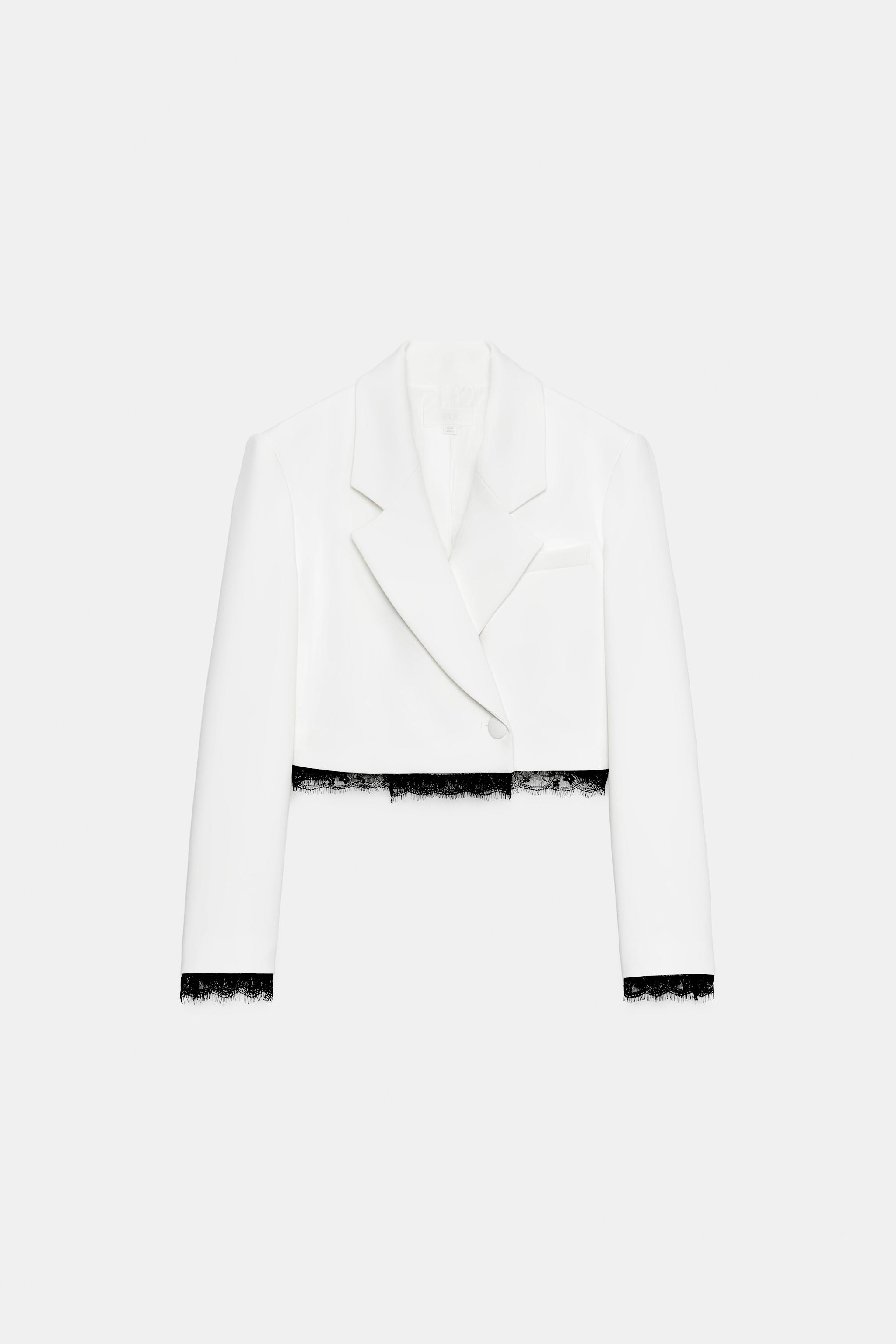 VESTE BIMATIÈRE DENTELLE ÉPAULETTES