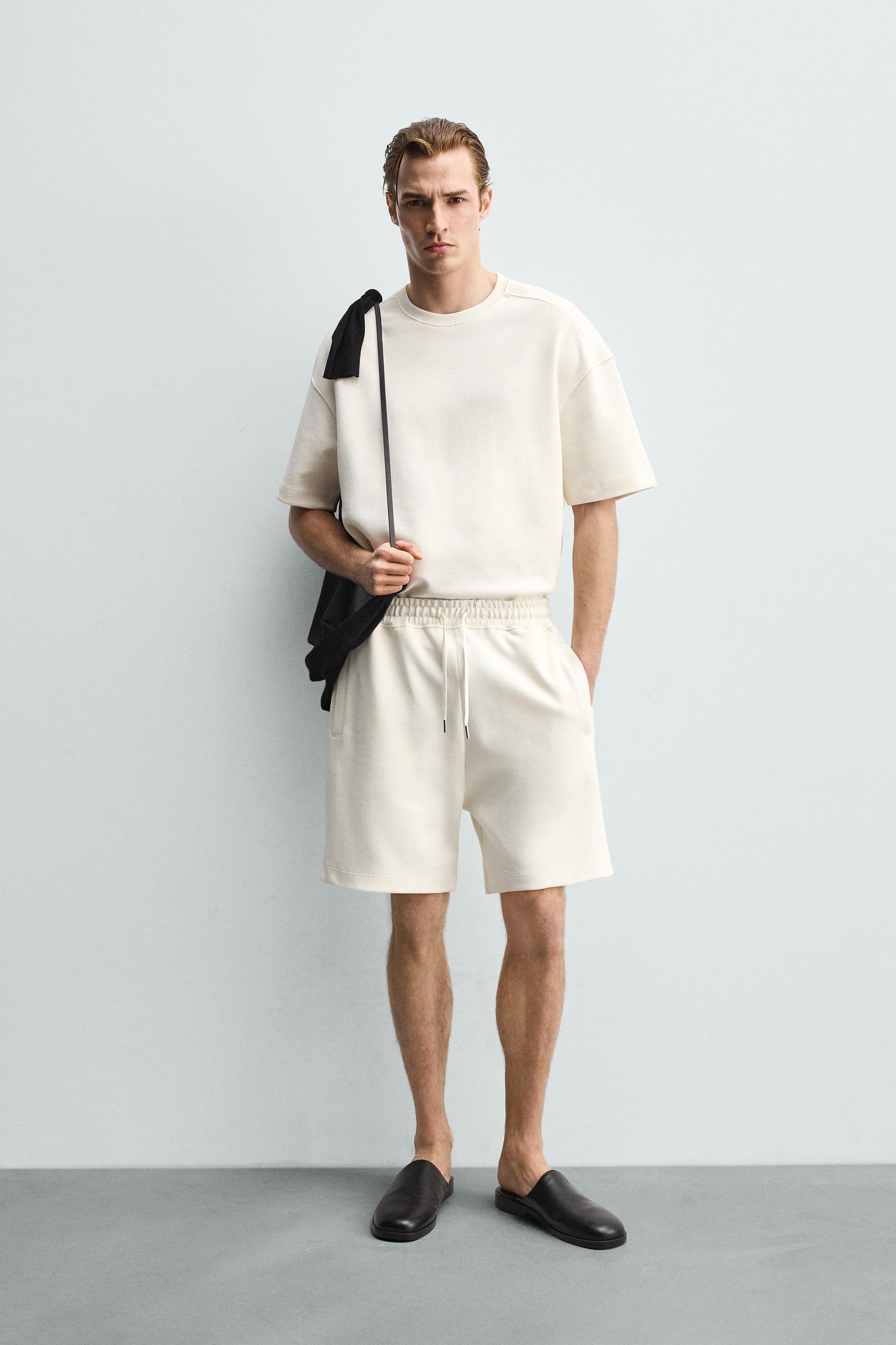 RELAXED FIT INTERLOCK SWEATSHIRT - Oyster-white | ZARA South Africa