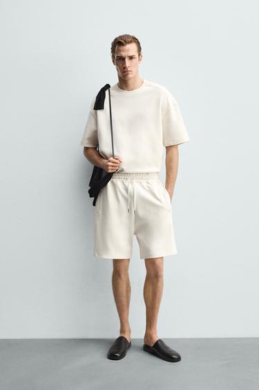 Zaras SWEATSHIRT RELAXED FIT INTERLOCK - Benvit