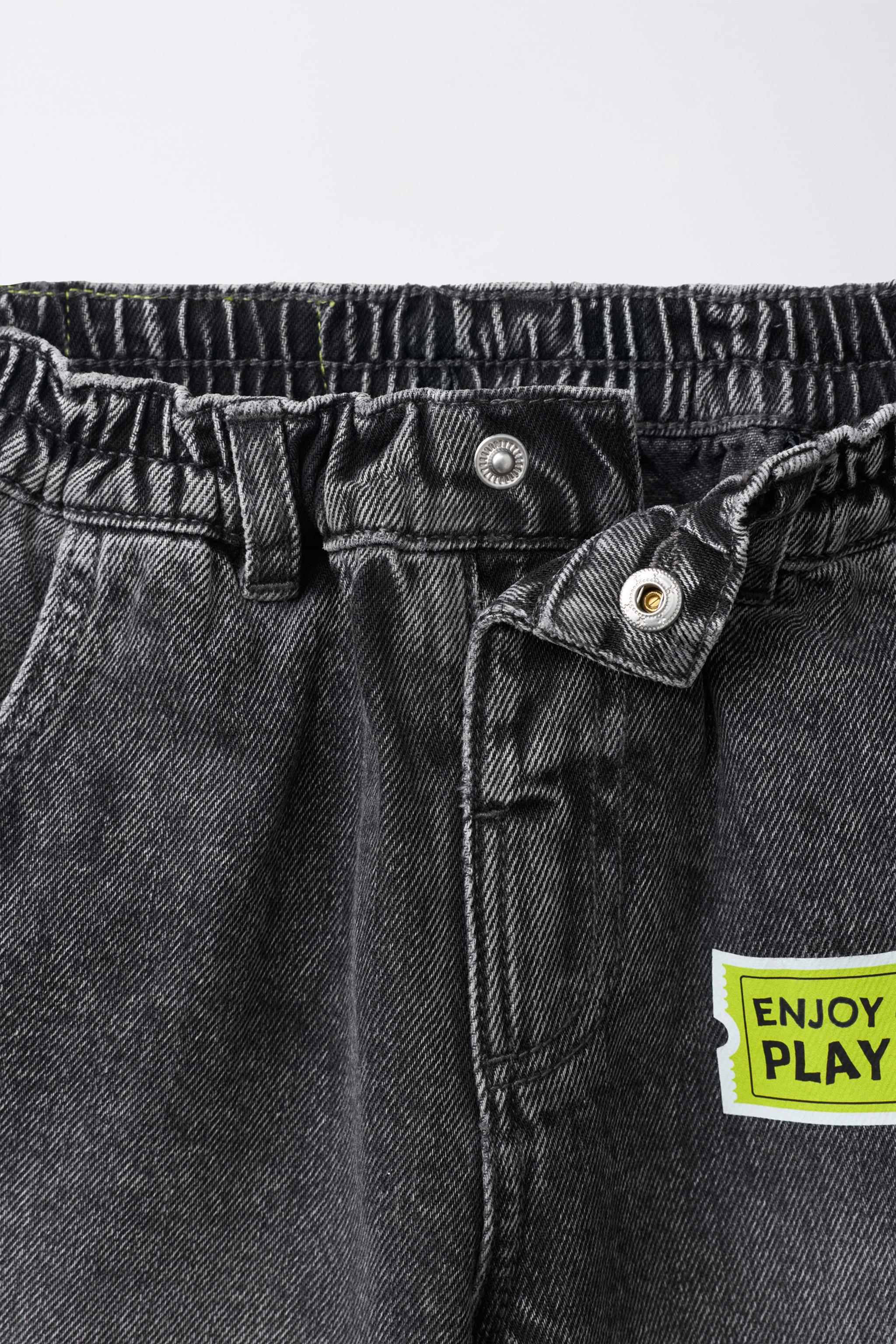 Детские джинсы Zara MICKEY MOUSE © DISNEY PATCH STRAIGHT JEANS — фото 4