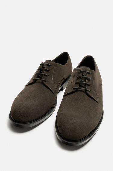 LEATHER SMART SHOES - Brown by Zara - Image 2