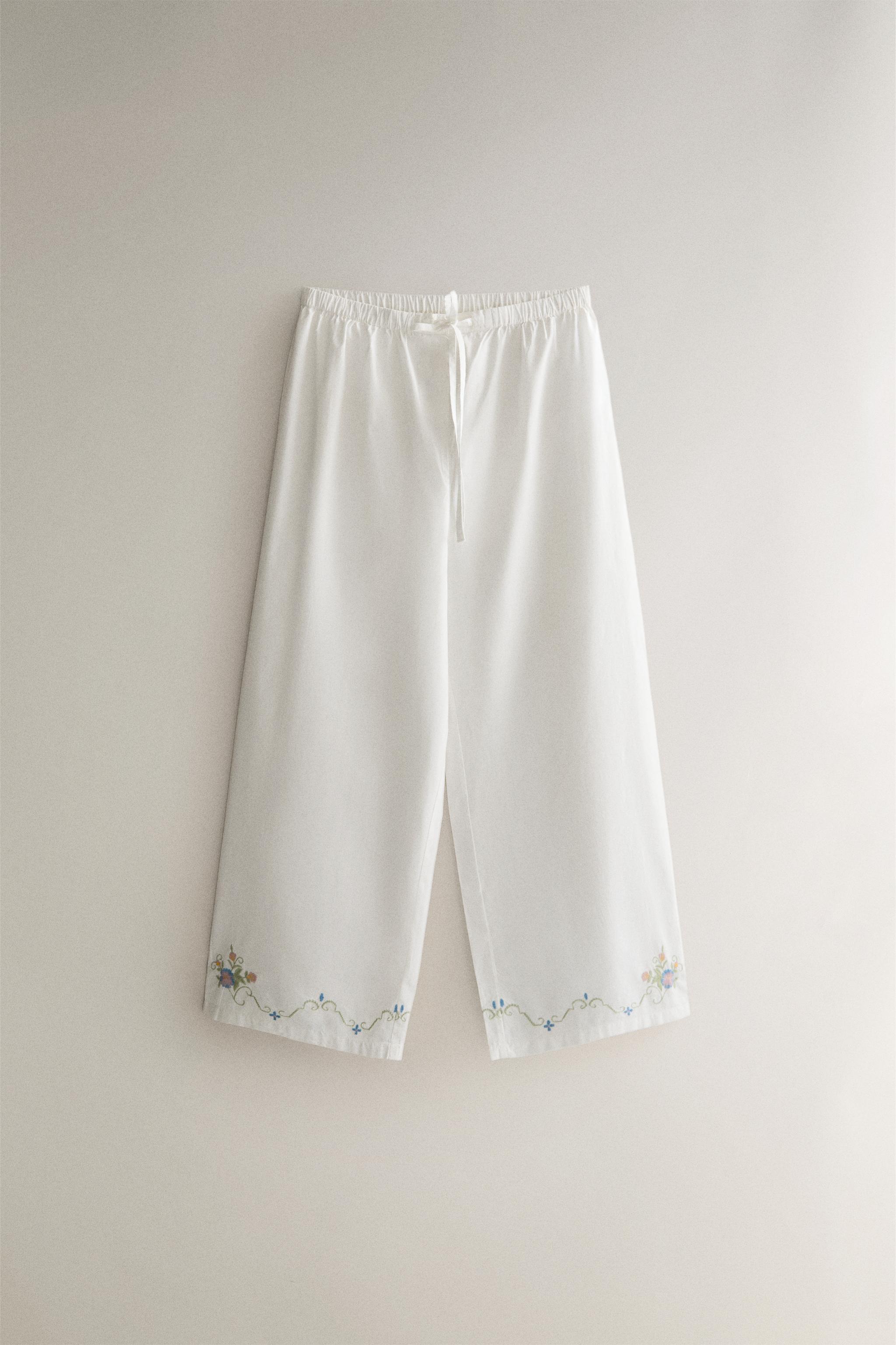 CROCHET PANTS - Oyster-white | ZARA United States