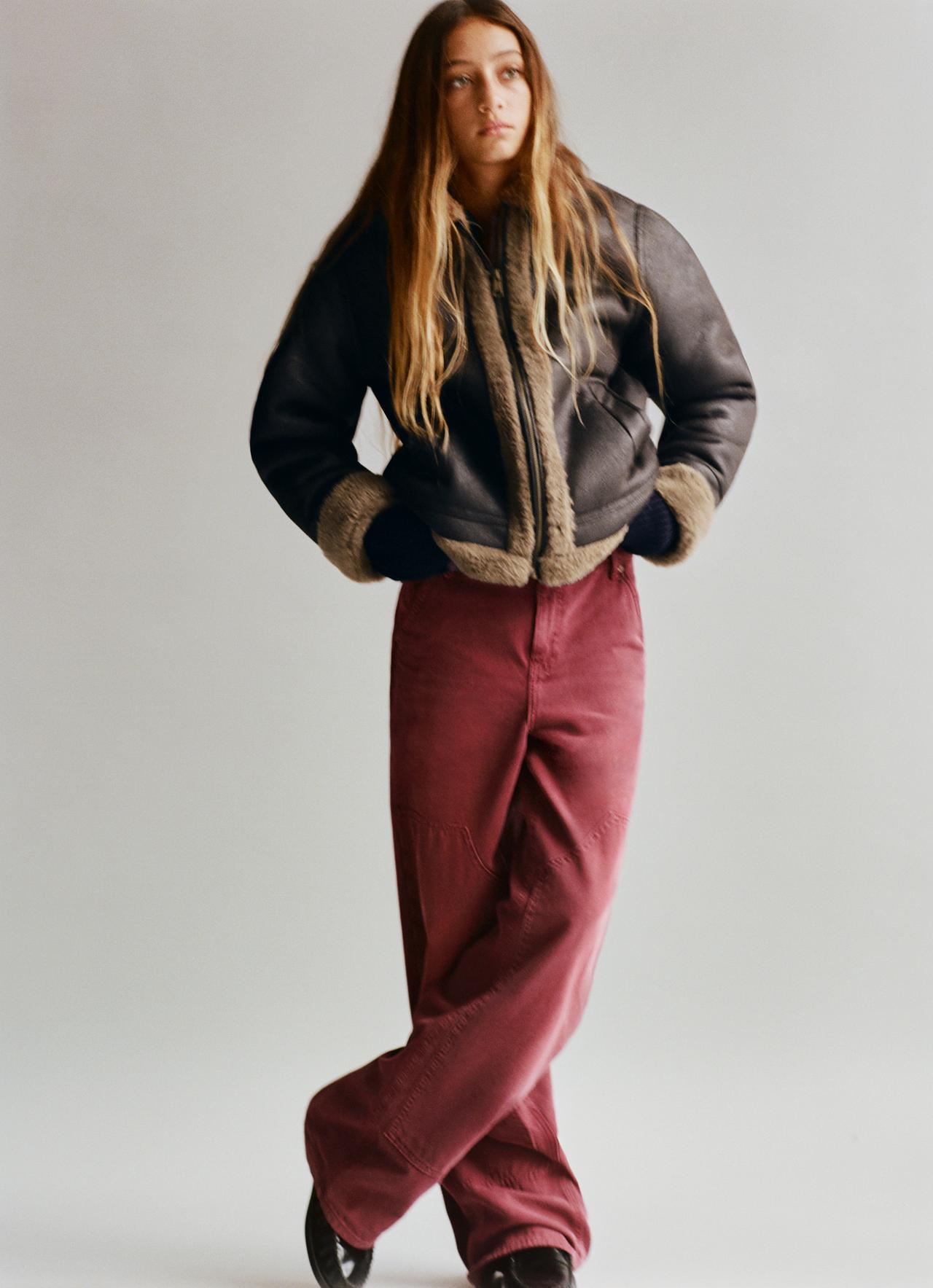 DOUBLE-FACED JACKET — Brown