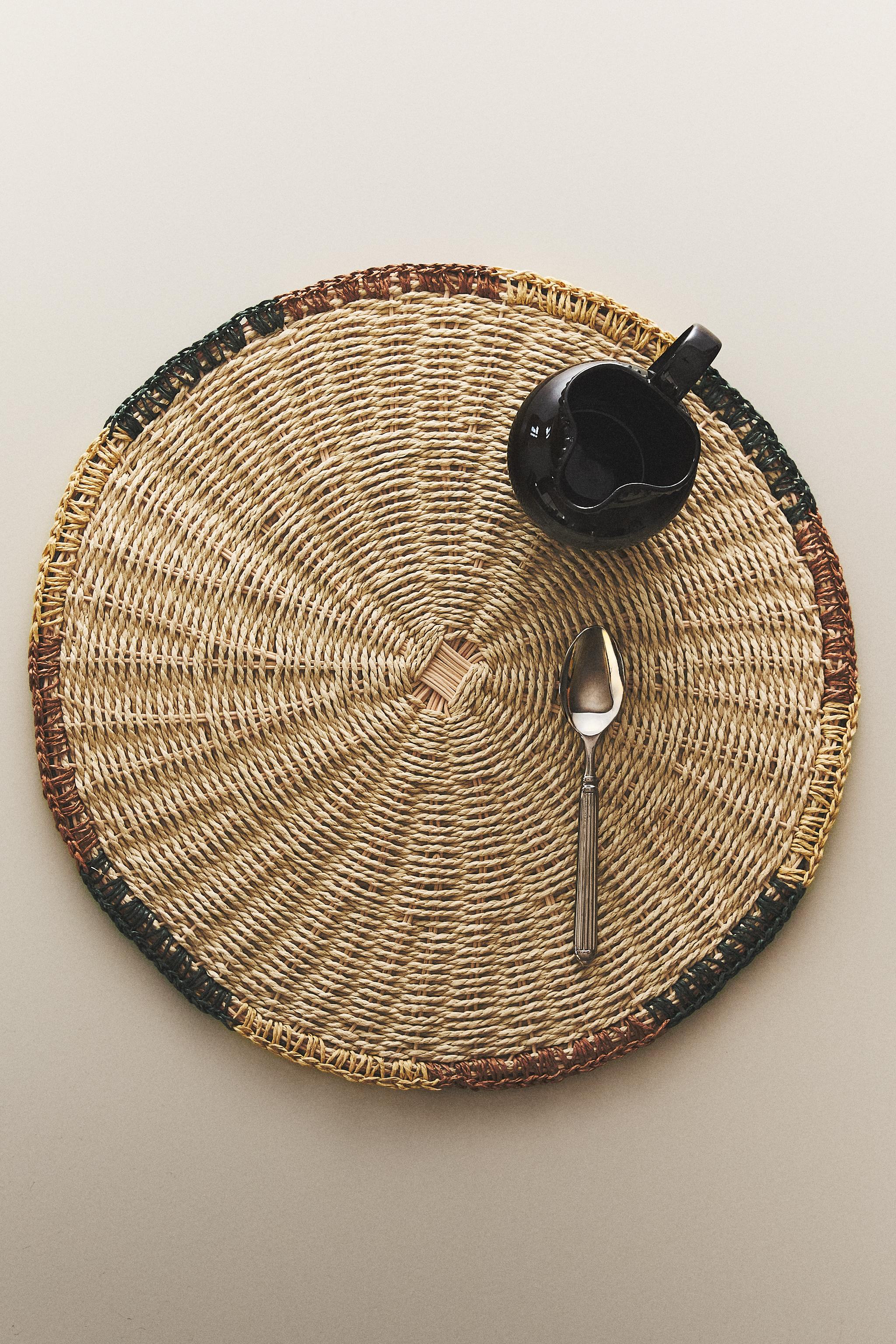 SET DE TABLE ROTIN TRESSÉ