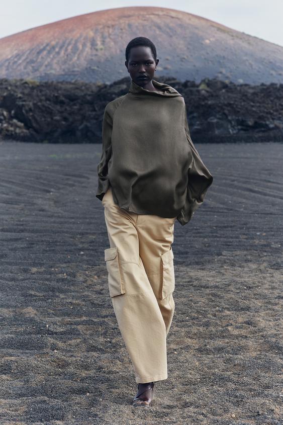 8 pantalones cargo satinados de Zara y H&M que llevarán las mujeres más  elegantes de 50: juveniles y elegantes