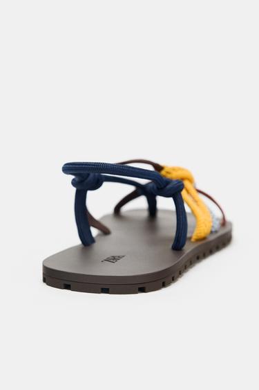 SANDALES À BRIDES DE COULEURS - Multicolore de Zara - Image 4