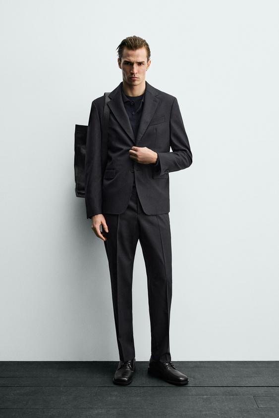 100% WOOL SUIT BLAZER