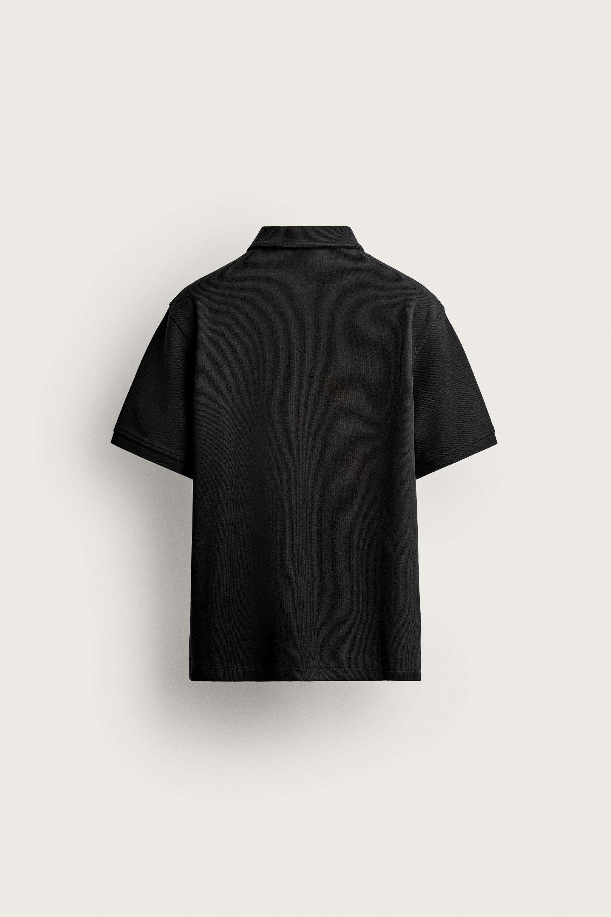 REGULAR FIT TEXTURED POLO