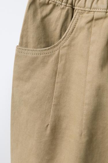 SOFT TOUCH BAGGY TROUSERS WITH PLEATS - Light camel by Zara - Image 2