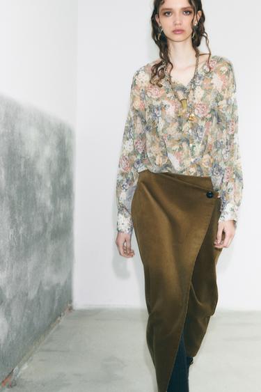 Zara FLORAL PRINT SHIRT - Multicolored