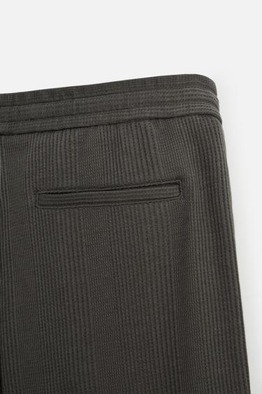 BERMUDA STRUCTURÉ JACQUARD - Gris anthracite de Zara - Image 7