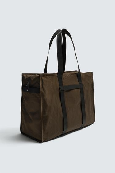 SAC SHOPPER TECHNIQUE - Marron de Zara - Image 1
