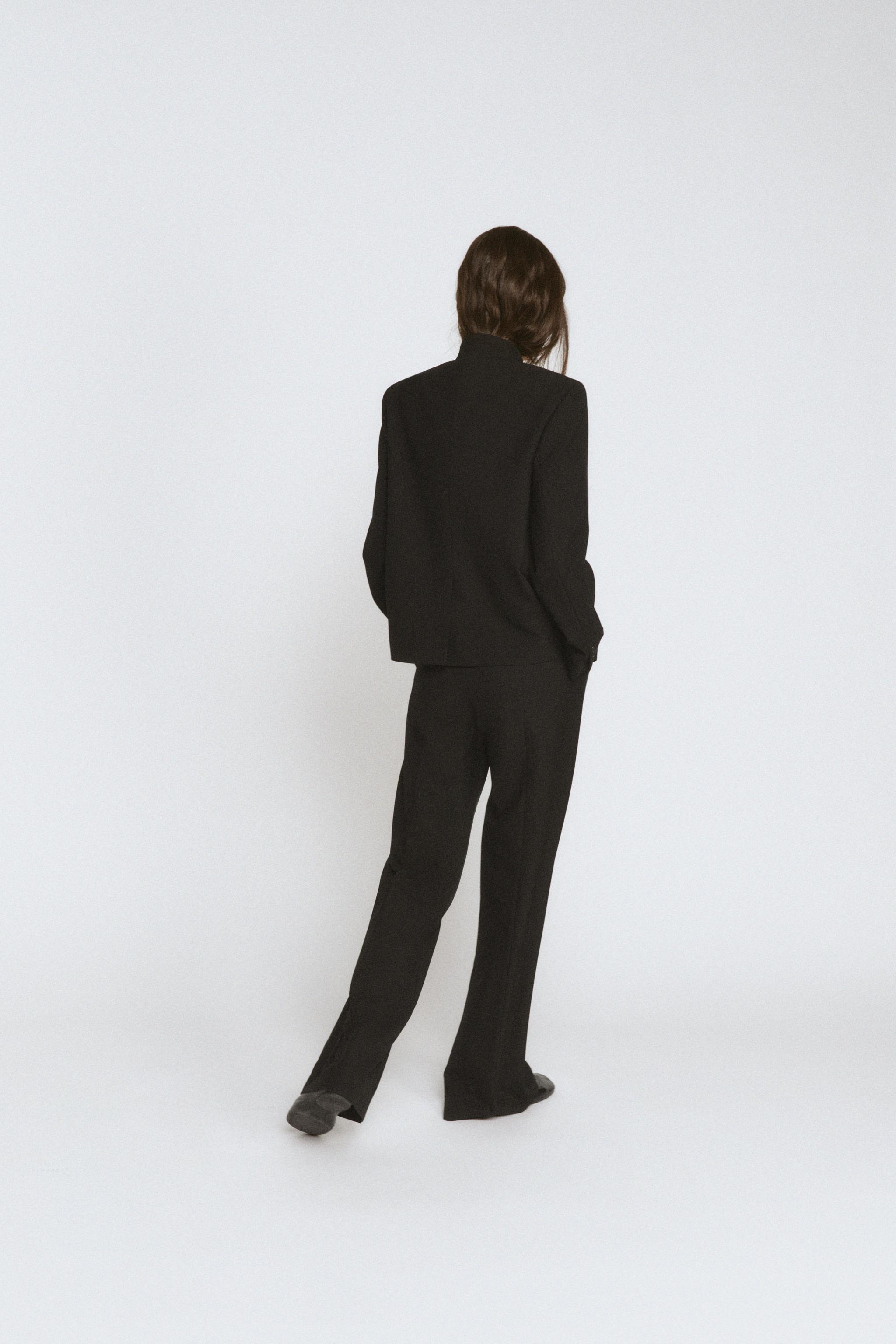 HIGH COLLAR BUTTONED BLAZER ZW COLLECTION