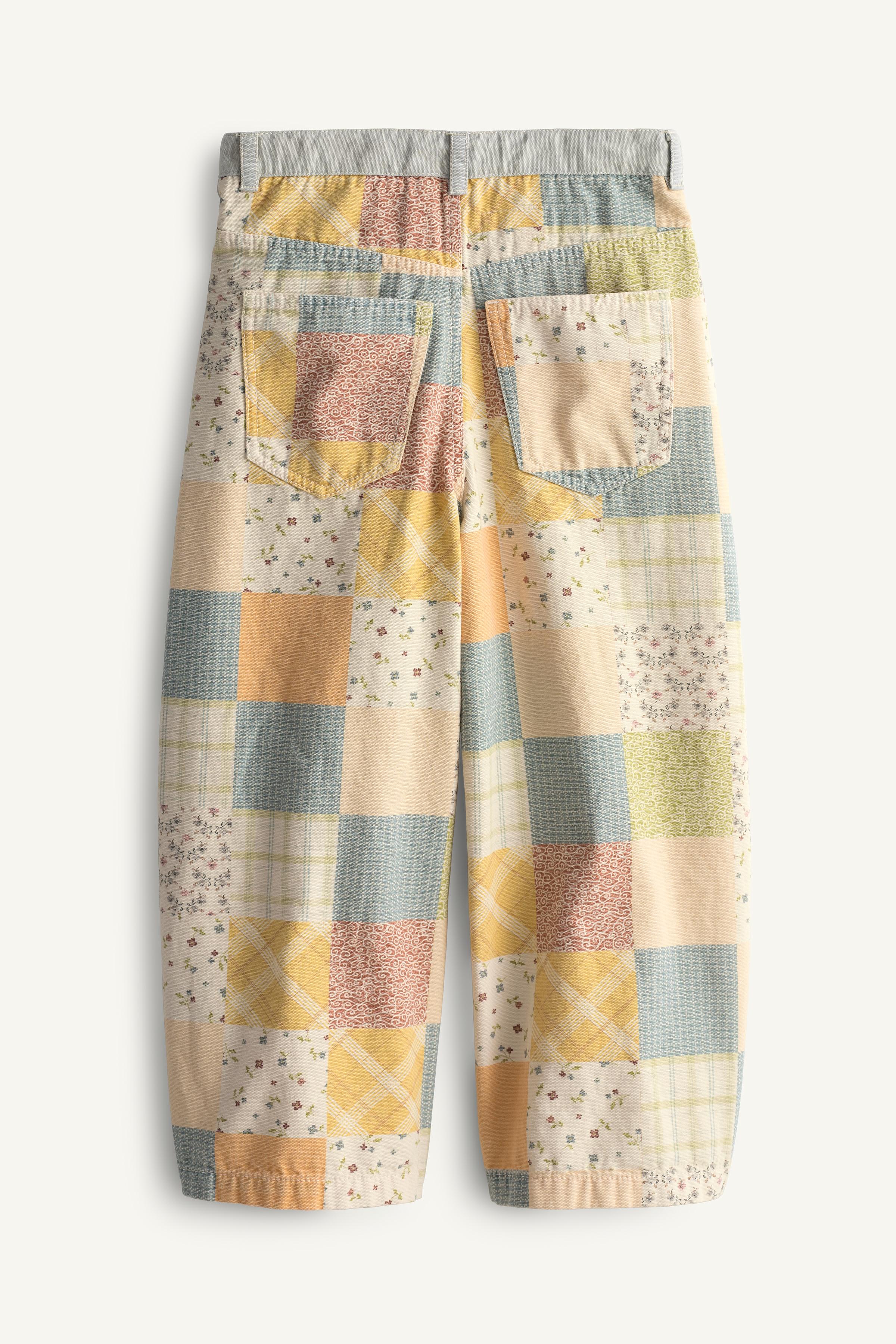 PANTALON BARREL PATCHWORK