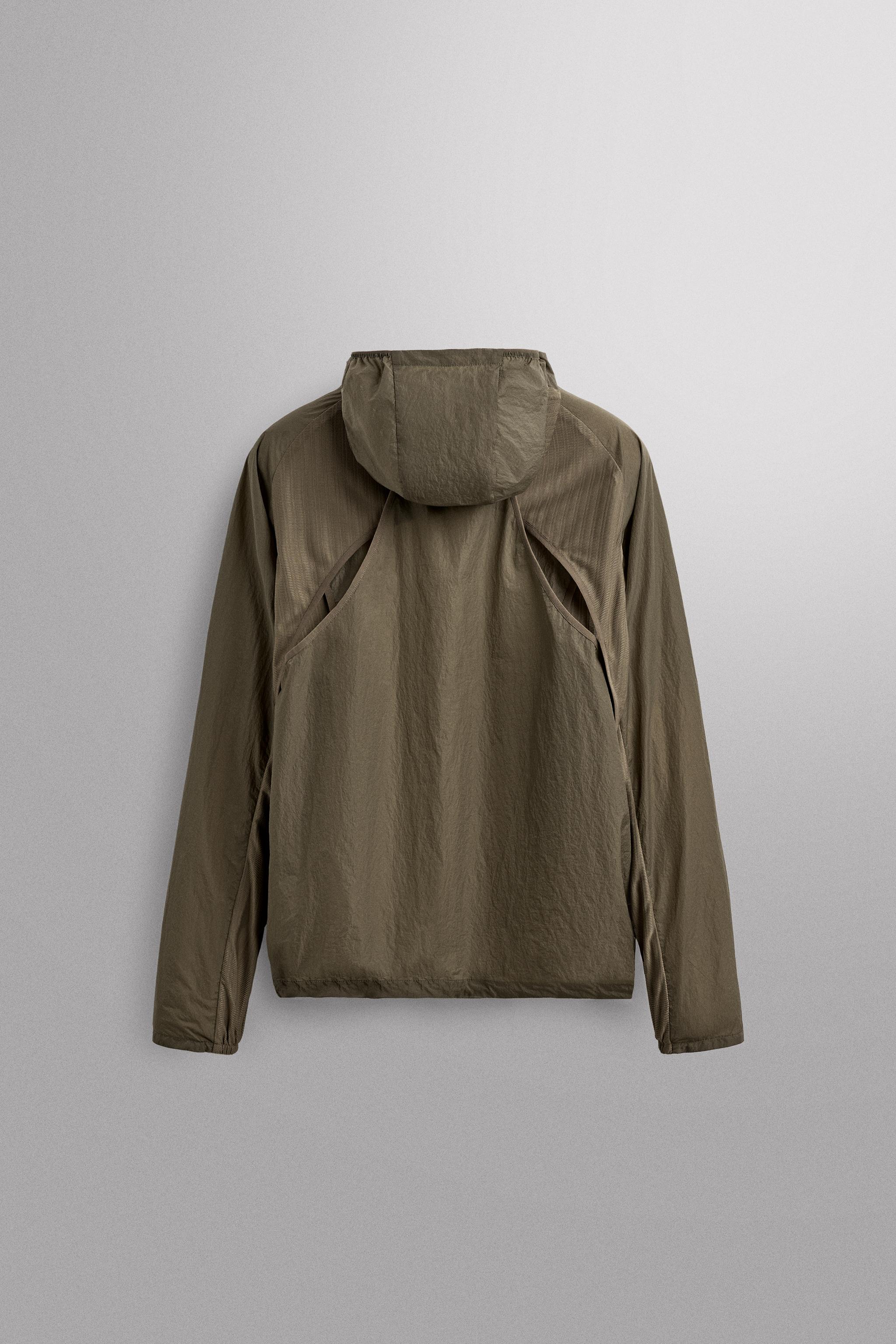 Мужские куртки Zara RUNNING WIND BREAKER WITH VENTS — фото 12