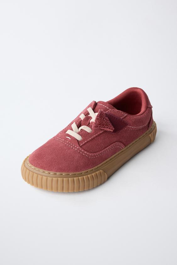 TENNIS BAREFOOT EN CUIR - Rouge framboise de Zara - Image 5