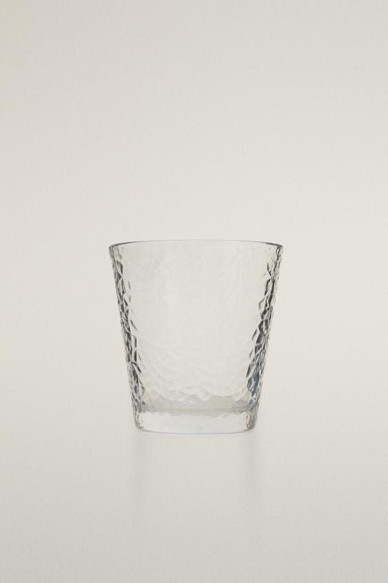GOBELET VERRE RELIEF NID D'ABEILLE - Transparent de Zara - Image 0