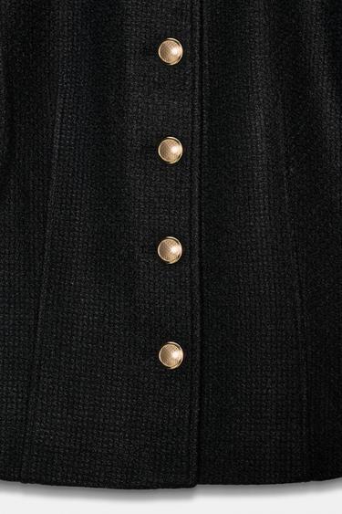 VESTE AJUSTÉE COL ROND - Noir de Zara - Image 8