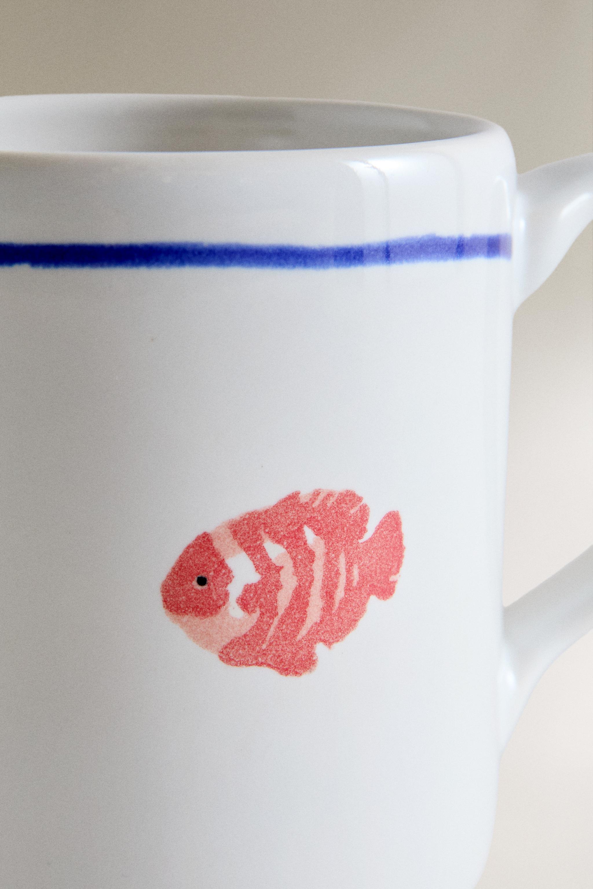 Zara MARINE ANIMAL STONEWARE MUG — фото 4