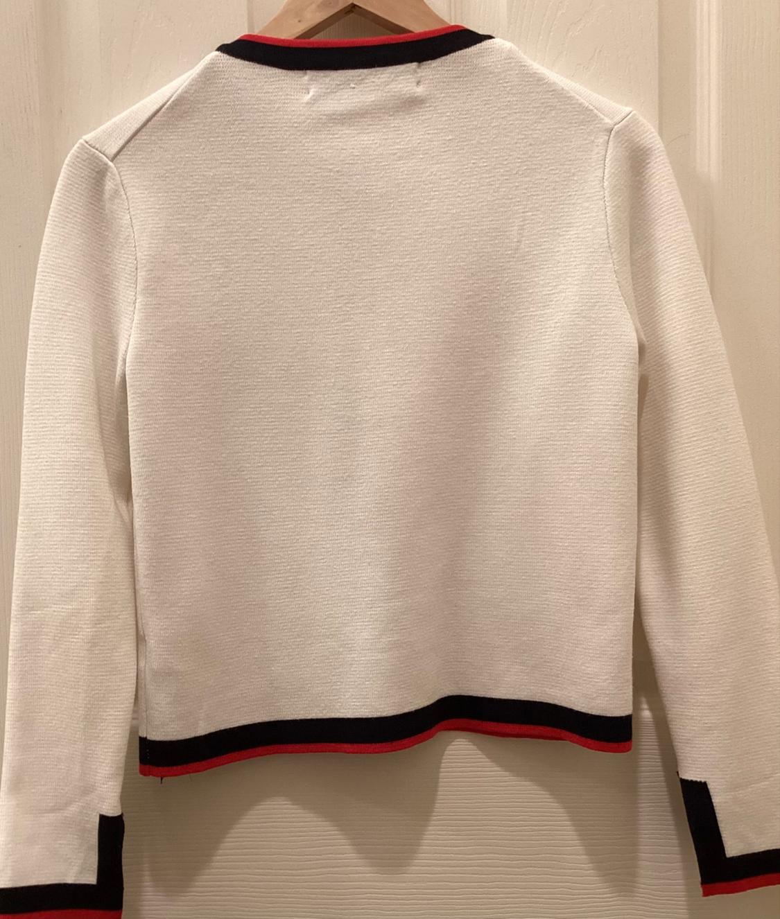 SWEATER WITH CONTRASTING PEARLS - Image 2