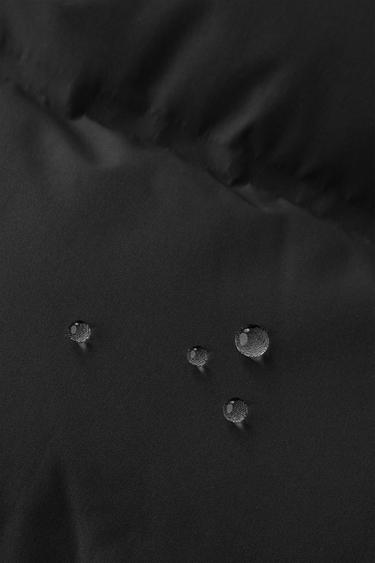 MANTEAU MATELASSÉ ÉTIQUETTE WATER REPELLENT - Noir de Zara - Image 9