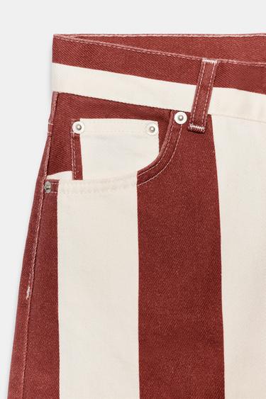 JEAN ZW COLLECTION TAPERED TAILLE HAUTE RAYURES - rayures de Zara - Image 5