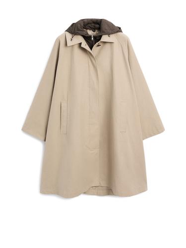 Trench cape à capuche - Beige de Zara