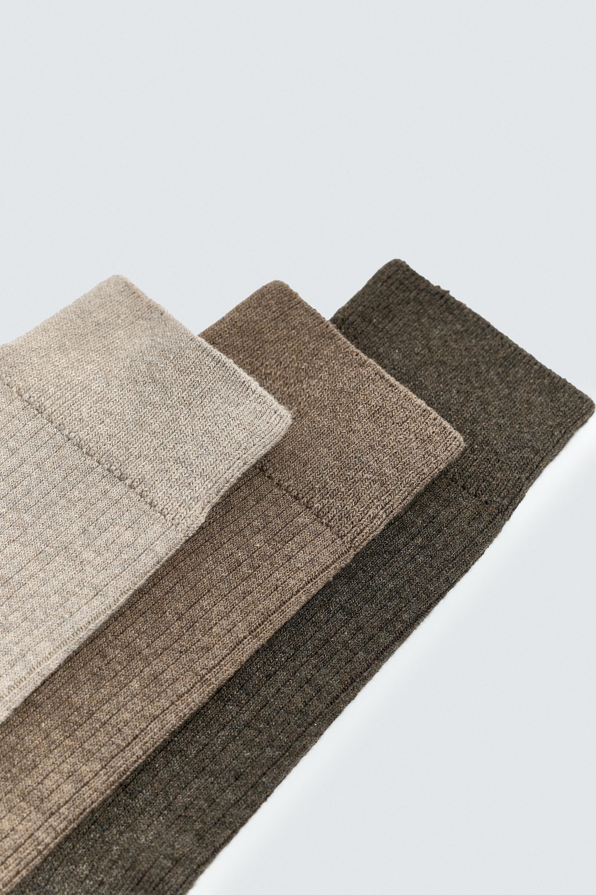 THREE-PACK OF BASIC RIBBED SOCKS