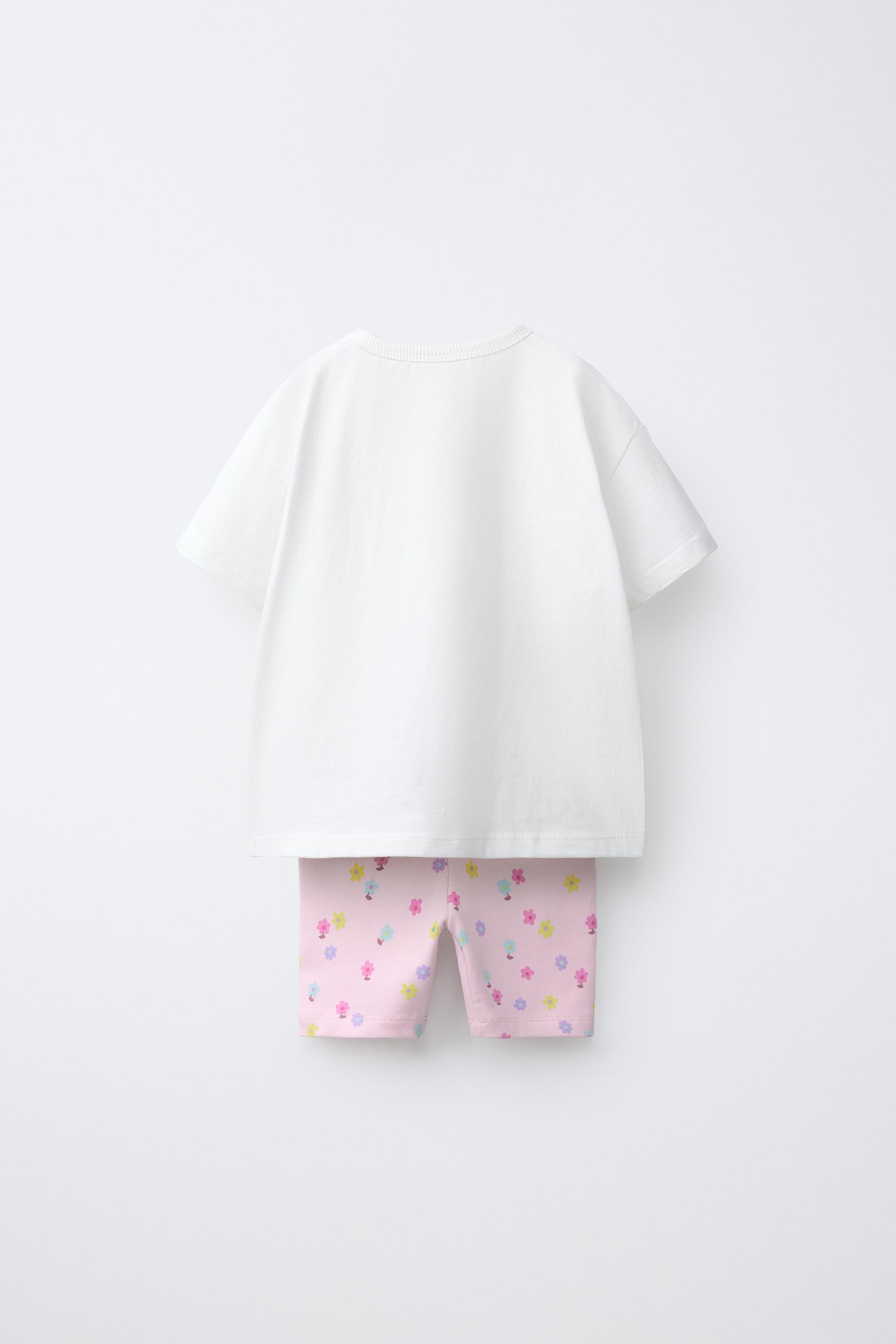 FLORAL CYCLING LEGGINGS AND TOP SET