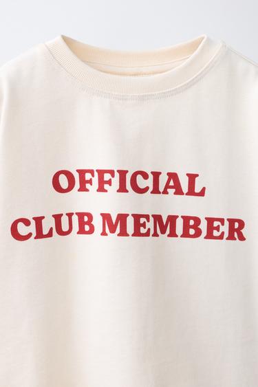 HEAVY SLOGAN PRINT T-SHIRT - Ecru by Zara - Image 2