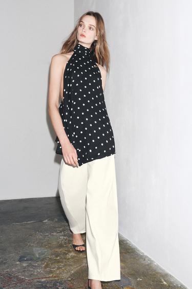 Zara BALLOON PANTS ZW COLLECTION - Oyster-white - Image 0