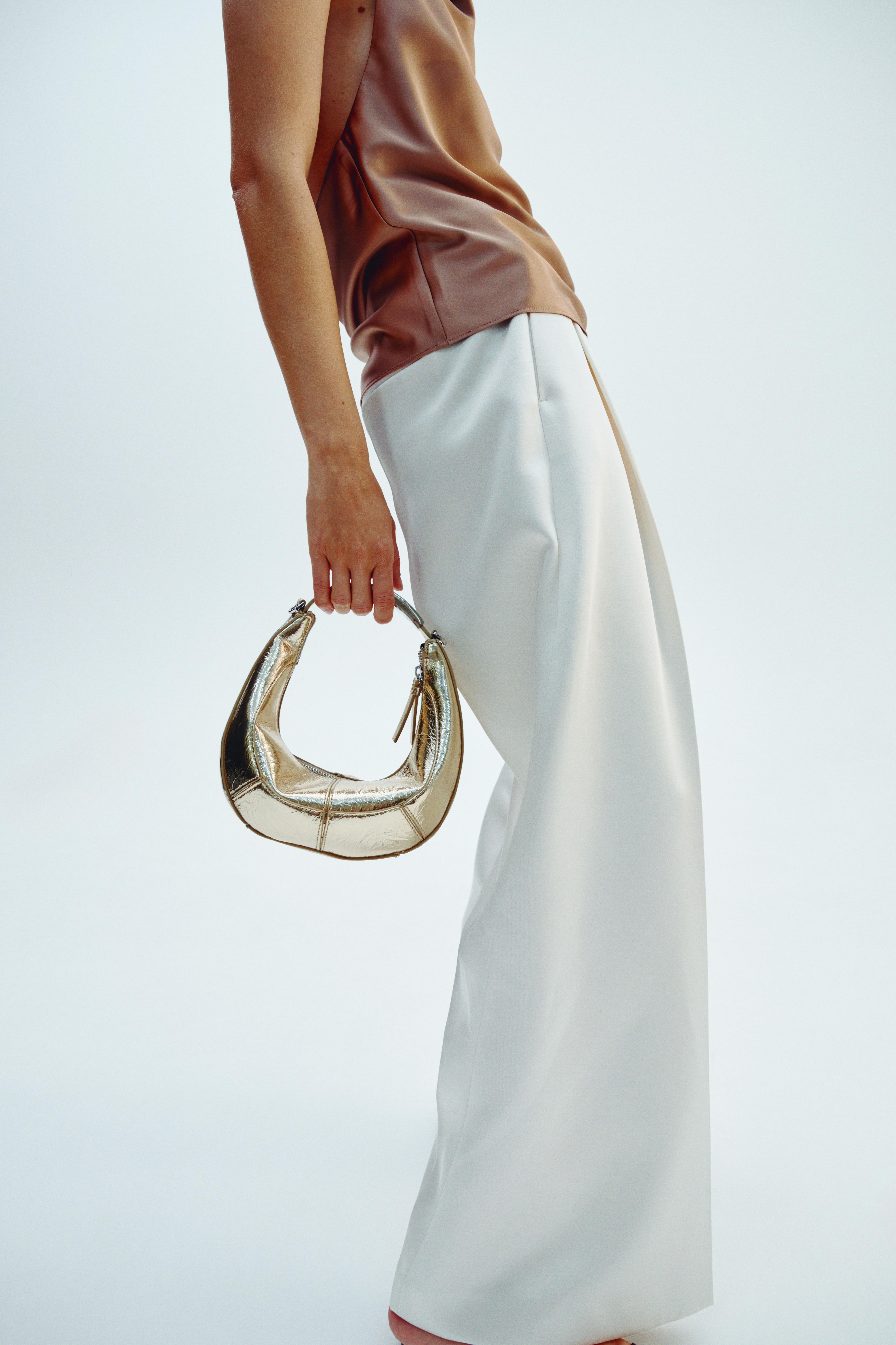 OVAL BAG WITH METAL STRAP - Golden | ZARA South Africa