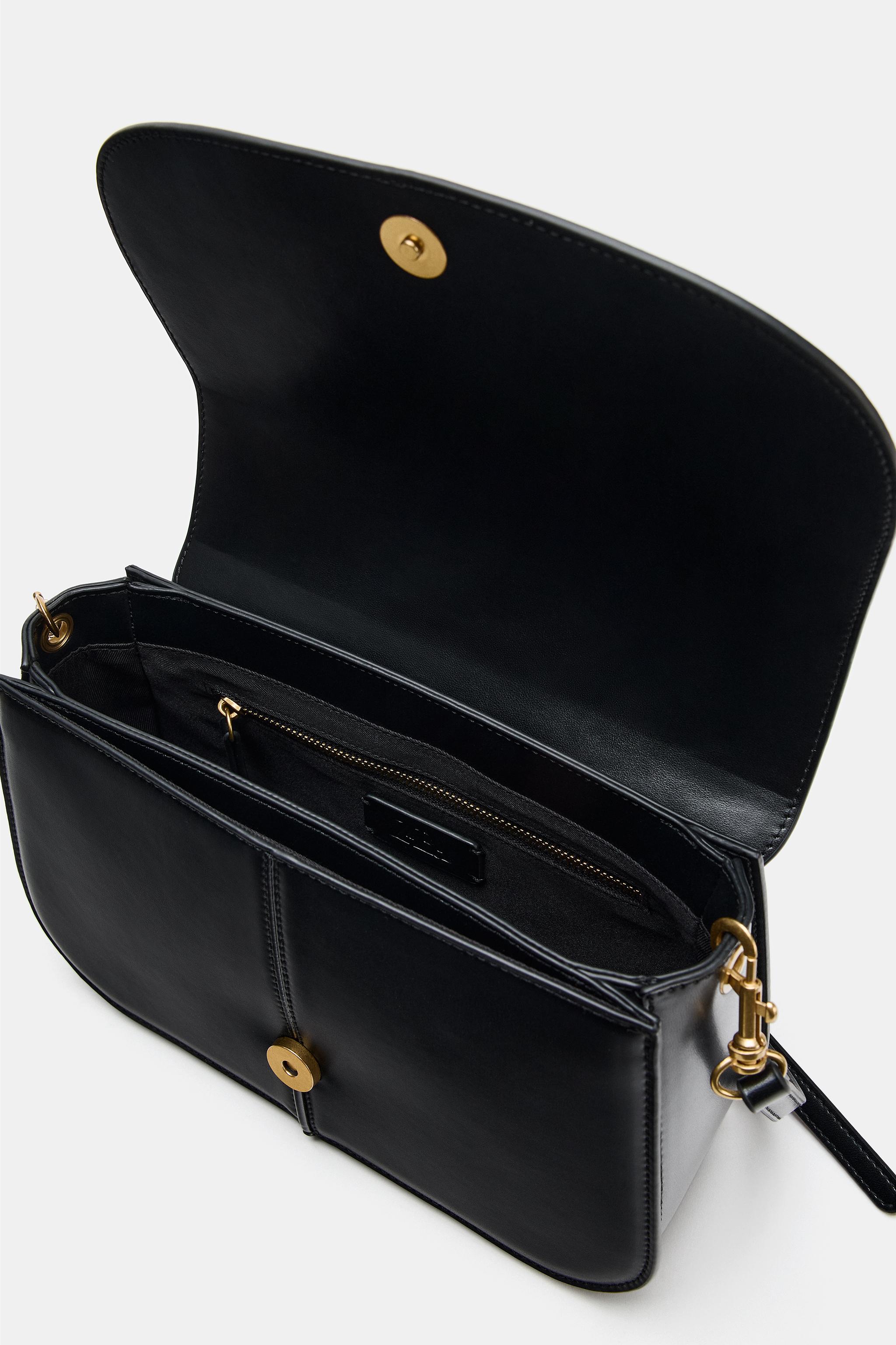FLAP CROSSBODY BAG - Black | ZARA United States