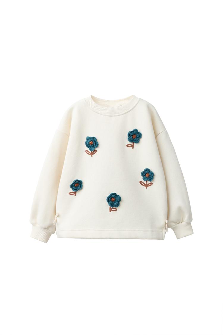 SUDADERA FLORES PUNTO