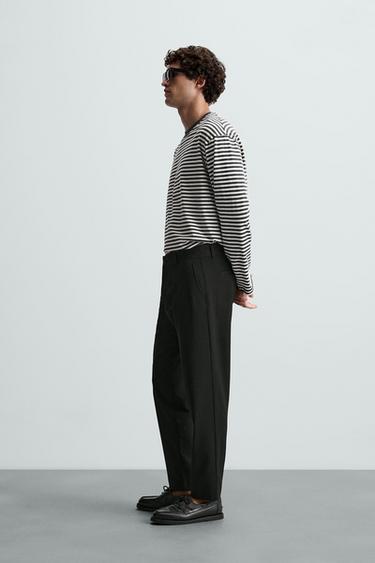 PANTALON CHINO STRUCTURÉ CONFORTABLE - Noir de Zara - Image 3