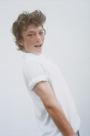 BASIC PIQUÉ POLO SHIRT - White by Zara