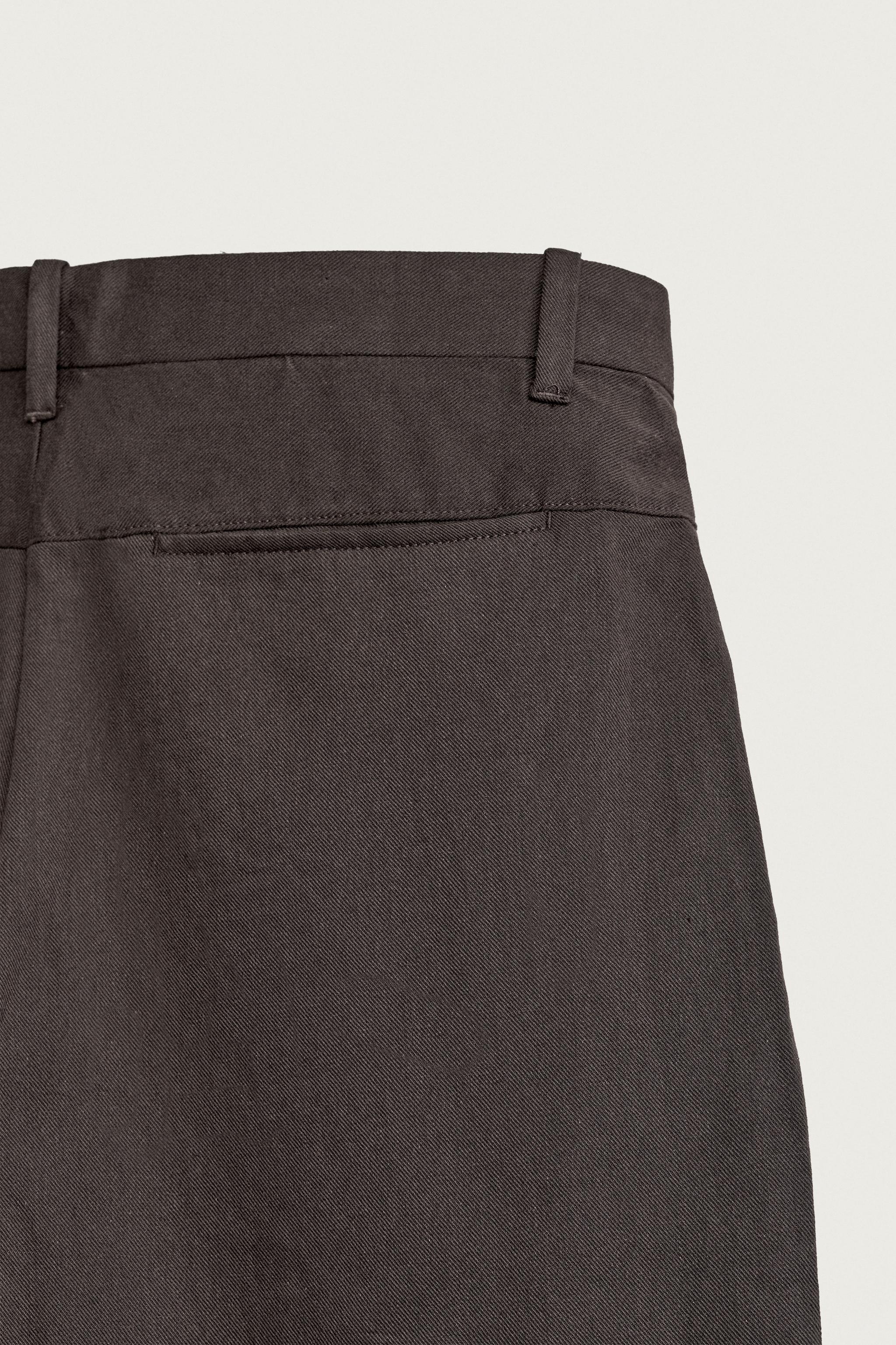 Мужские брюки Zara BARREL-FIT PANTS — фото 10