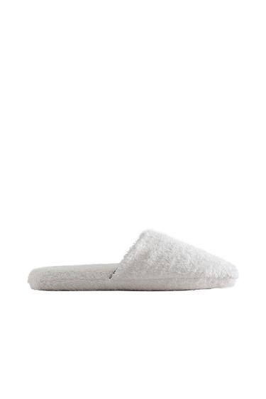 ZAPATILLA TOALLA BAÑO VIVO - Blanco de Zara