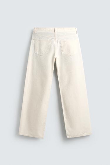 LOOSE FIT JEANS - Oyster-white by Zara - Image 6