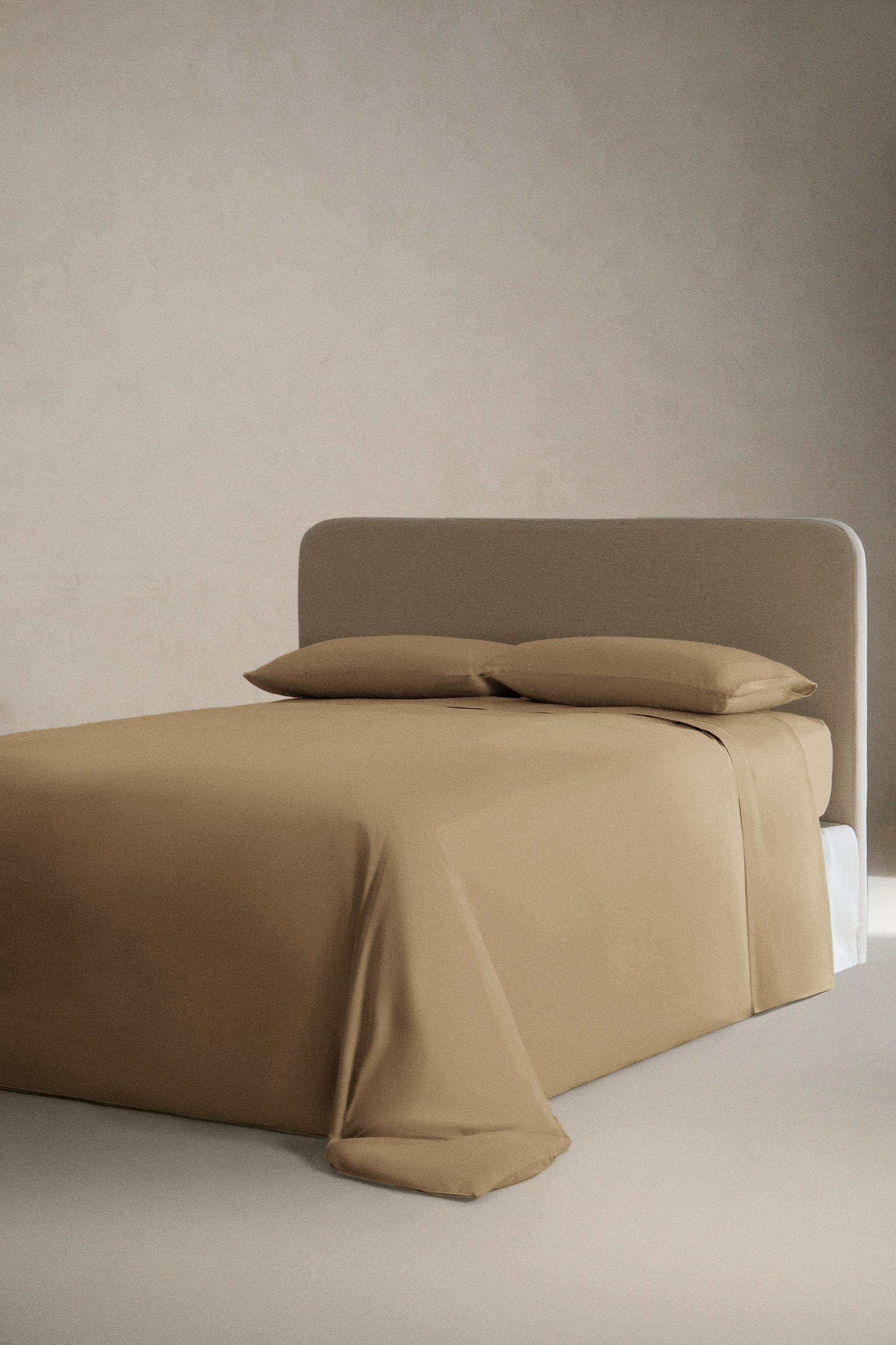SATEEN FITTED SHEET | 30 CM HIGH (300 THREAD COUNT) — Sand