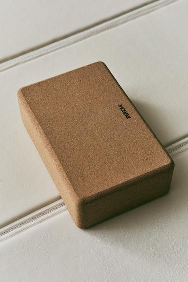 CORK YOGA BLOCK - Brown by Zara - Image 5