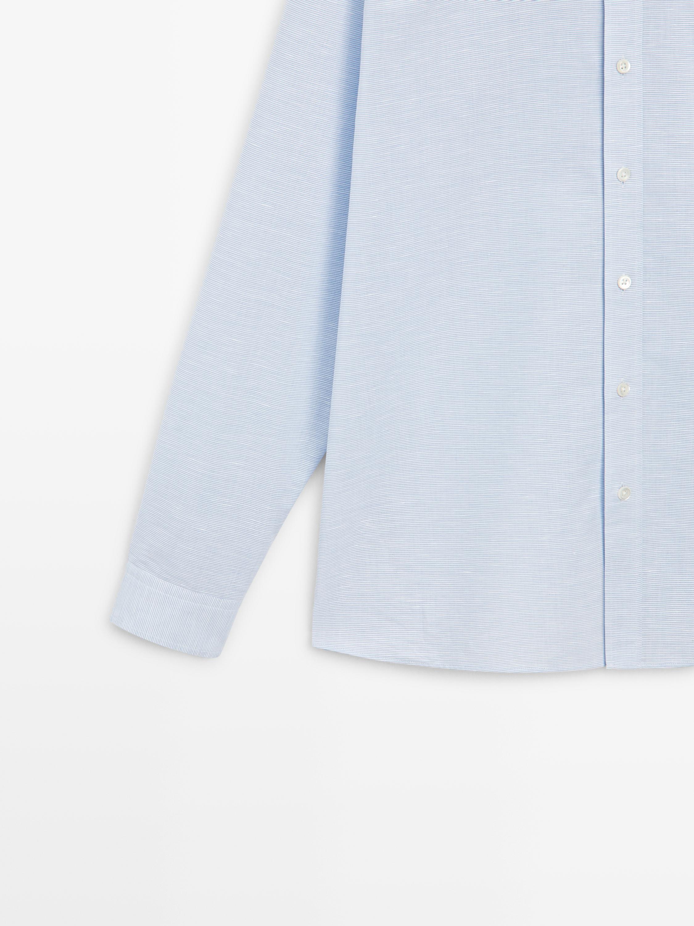 Chemise regular fit en lin