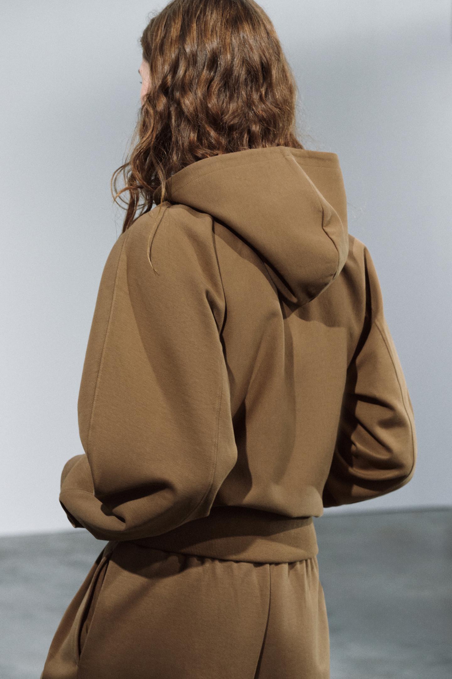 Женские шорты Zara Pleated Bermuda, цвет: Тёмный рыжевато-коричневый — фото 3