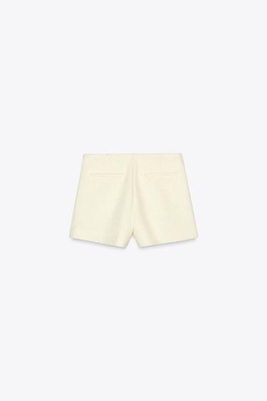 TEXTURED BERMUDA SHORTS WITH GOLD BUTTONS - Printed by Zara - Image 5