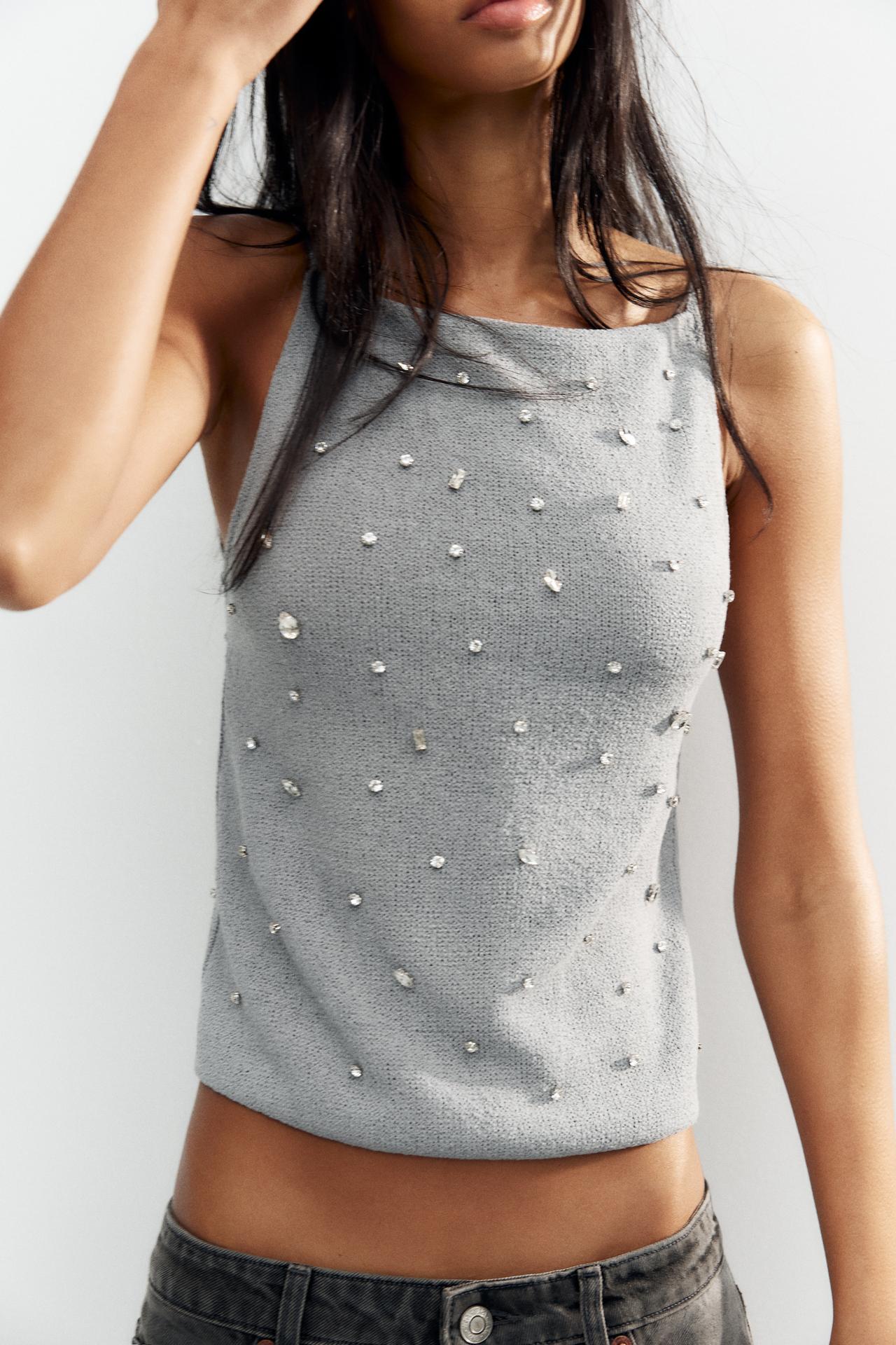 JEWEL OPEN BACK TOP