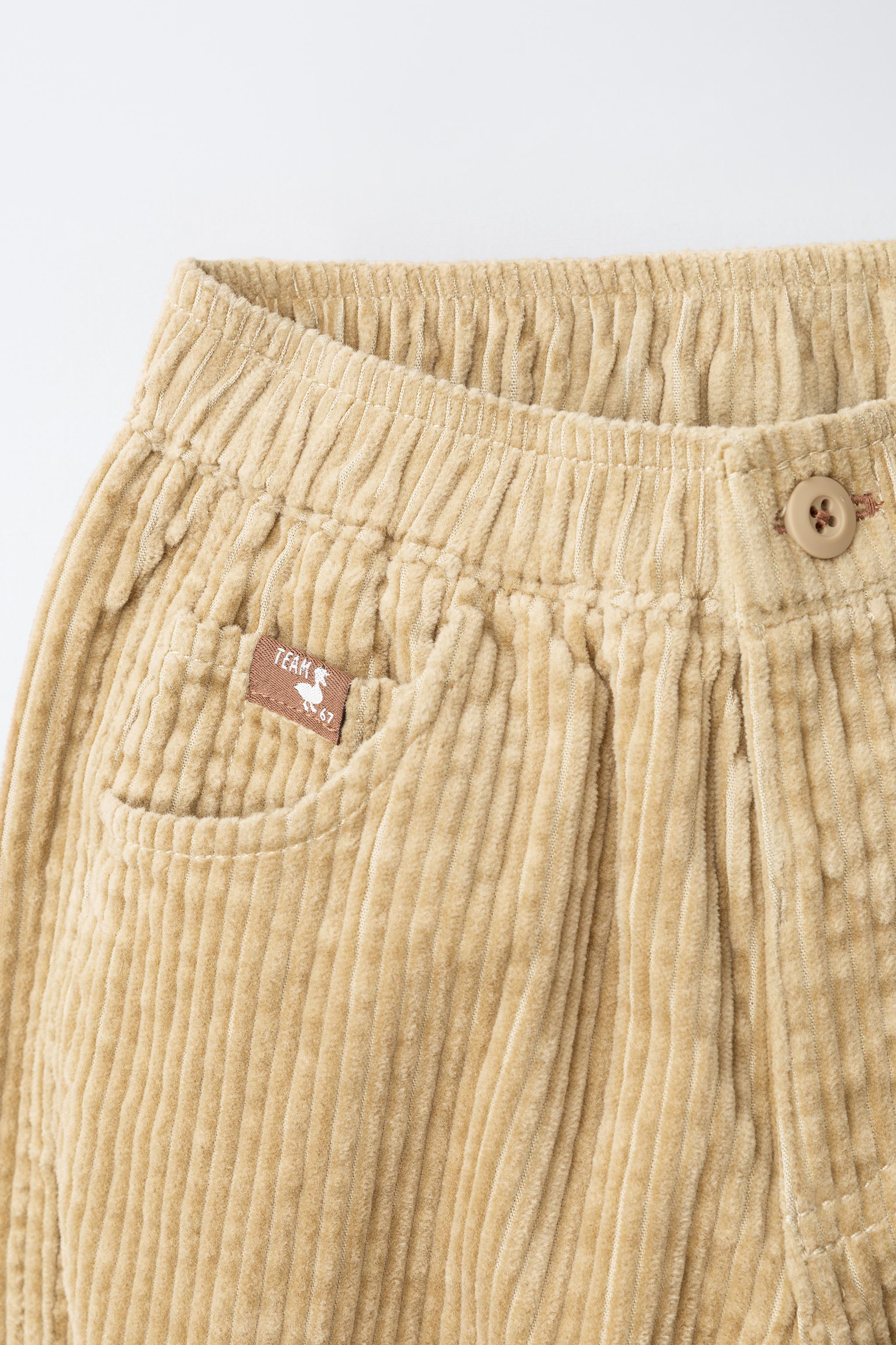 PANTALON BAGGY SEERSUCKER EN VELOURS CÔTELÉ